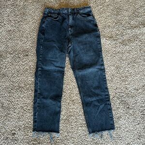 Topshop Women’s Size 27 Straight‎ Leg Jeans Distressed Bottoms
